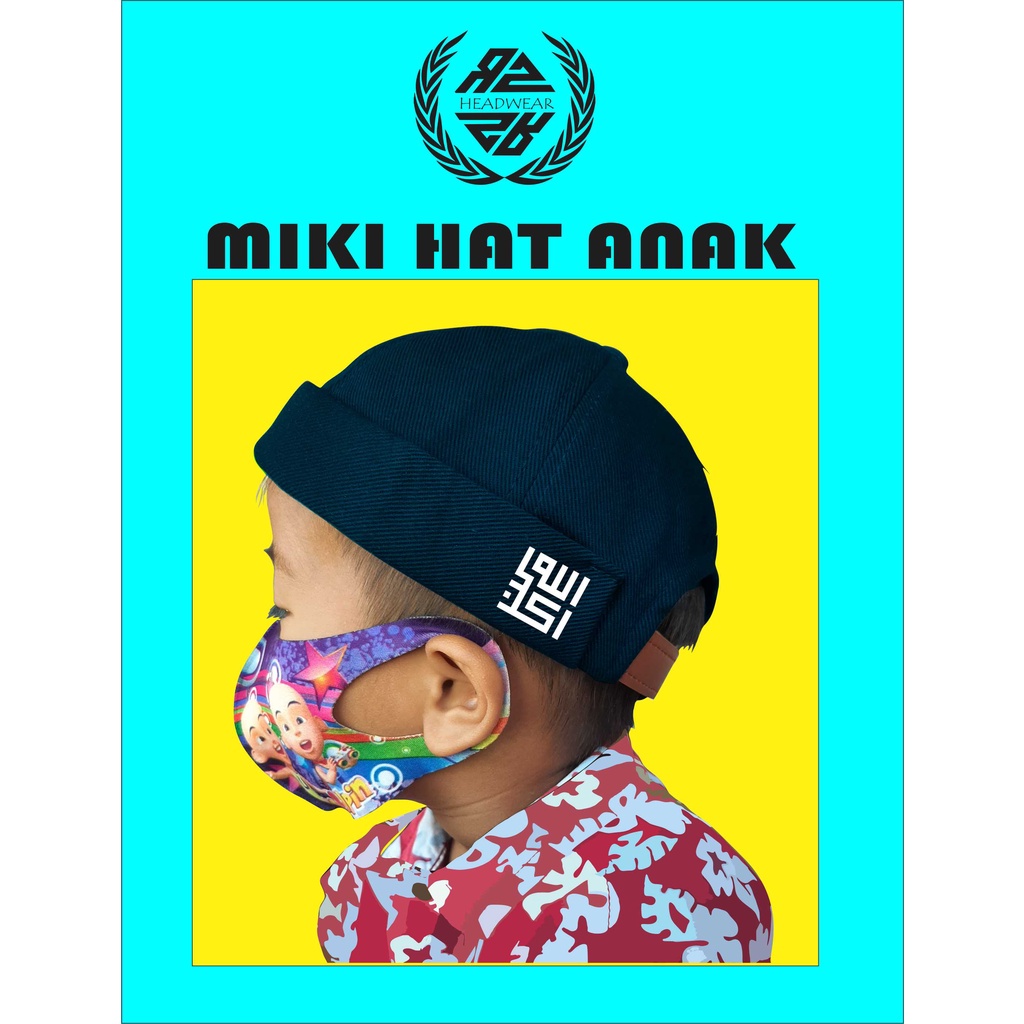 Peci Mikihat Anak Logo Arab / Peci Anak / Topi Peci Anak / Peci / Topi Peci /  Peci Anak-anak