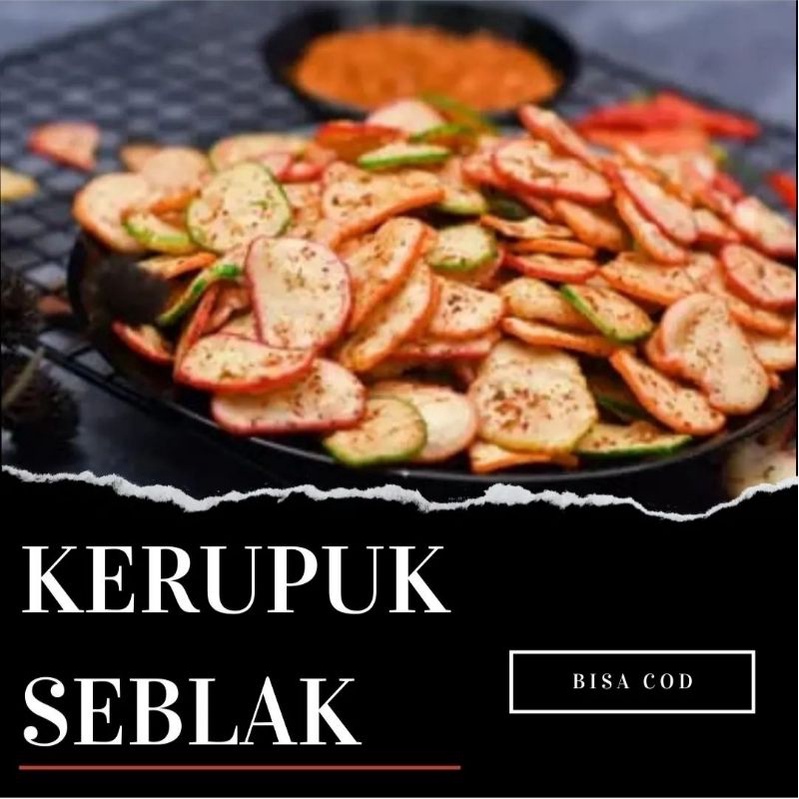 KERUPUK SEBLAK | KERUPUK SEBLAK PEDAS | SEBLAK BANTAT| SEBLAK KENCUR | PEDAS GARLIC 100GRM KITA