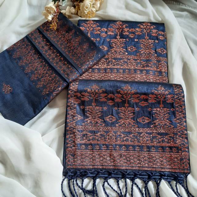 Songket silungkang stelan full kristal