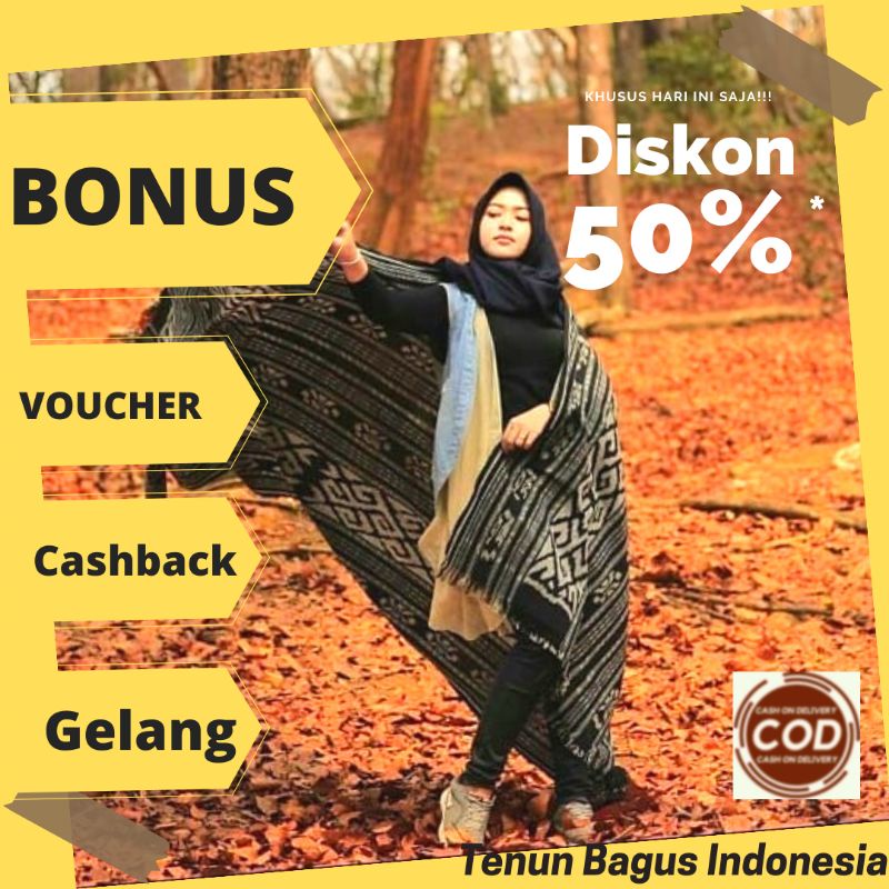 Kain Batik Tenun Ikat Blanket Etnik Troso Jepara Motif Asmat Kalimantan Toraja Dayak Ntt Sumbawa