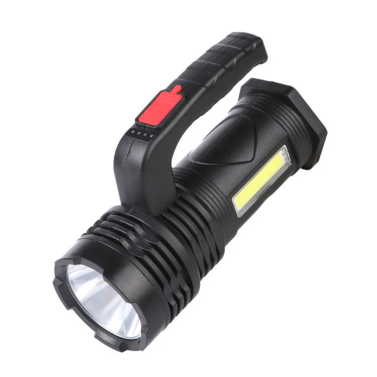 ONLYONE21 Senter Led Super Terang Rechargeable Plus Cob Senter Led Jarak Jauh / Senter LED + COB Jarak Jauh Super Terang / Senter Tangan Senter Genggam LED COB USB CAS / Lampu Senter Jarak Jauh