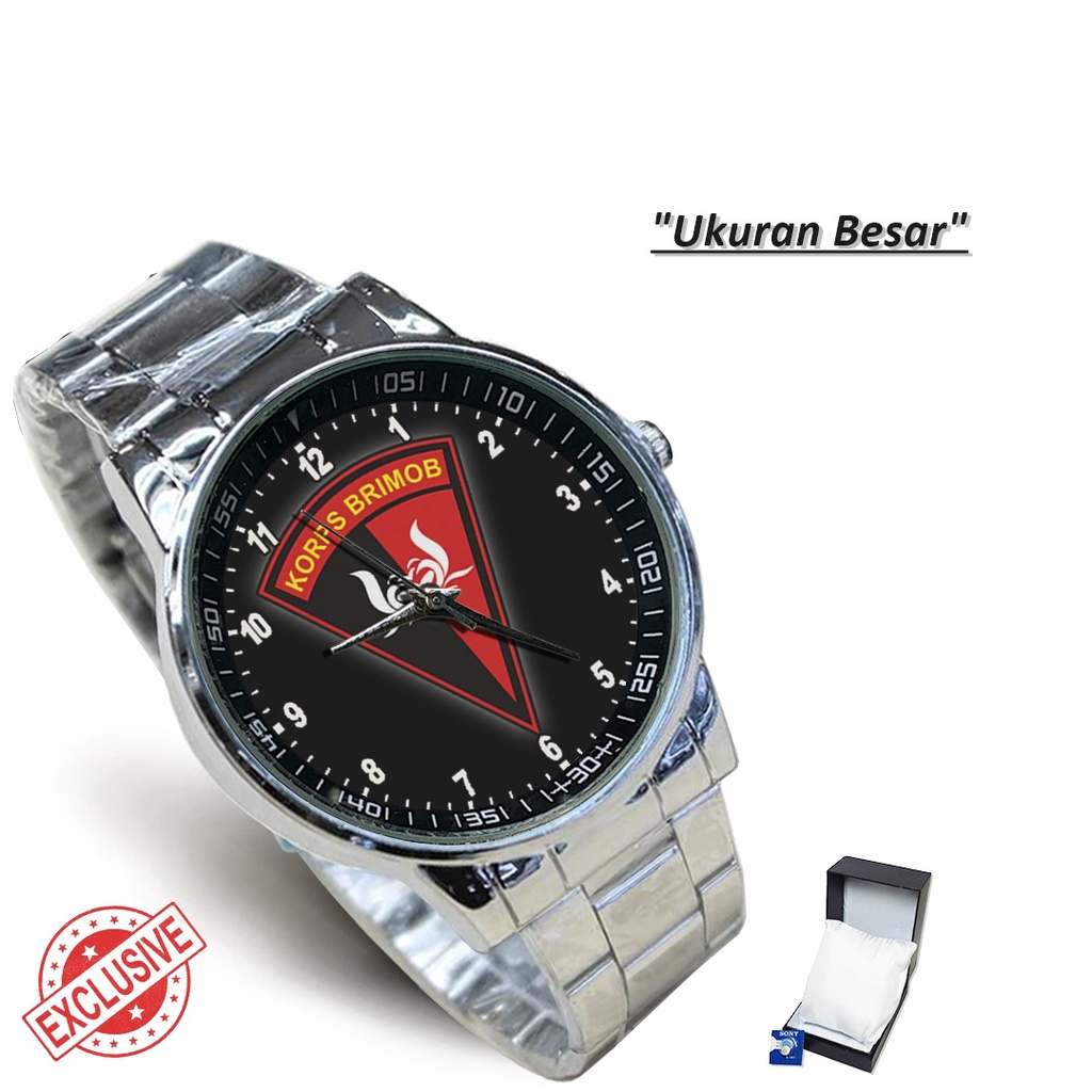 Jam Tangan Rantai Couple KORPS BRIMOB - 2 (Amazing)