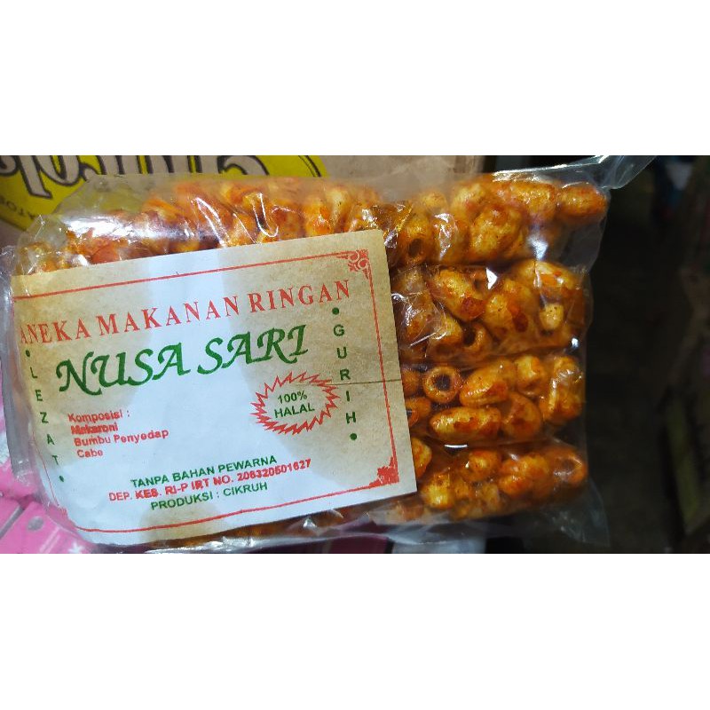 

makaroni pedas mini jajanan pasar 10 pcs