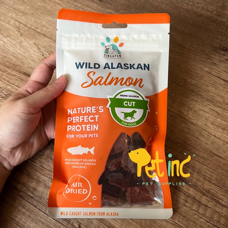 Wild alaskan salmon cut