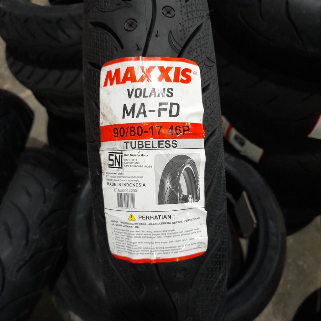 Ban motor bebek Maxxis Volans MA FD 90 80 17 tubeless