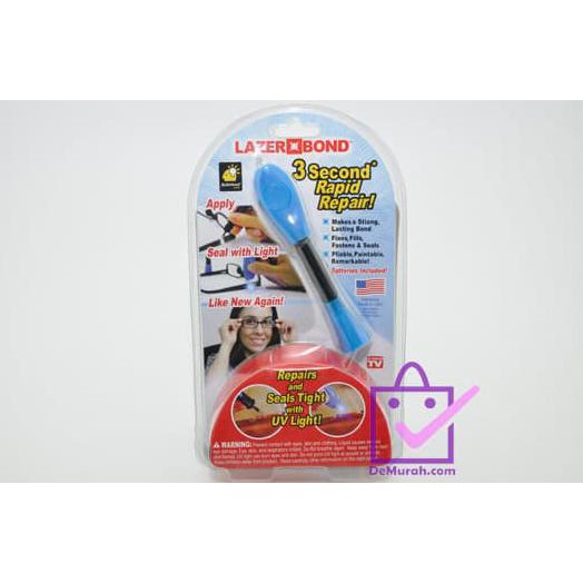 

Lazer Bond 3 Second Rapid Repair / Lem Perekat Sinar UV