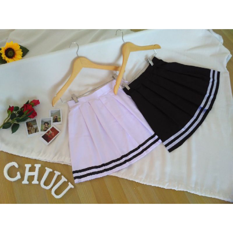 DARALINE BLACK WHITE SKIRT LINE