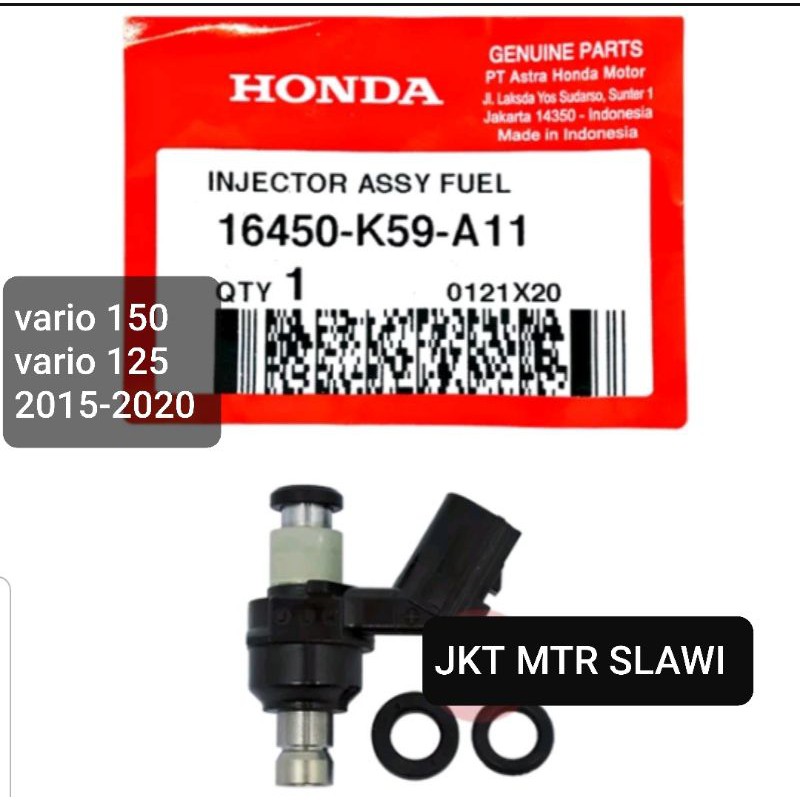 16450-K59-A11 injector injektor vario 150 vario 125 2015-2020 hole 6 dealer resmi hgp ori honda ahm