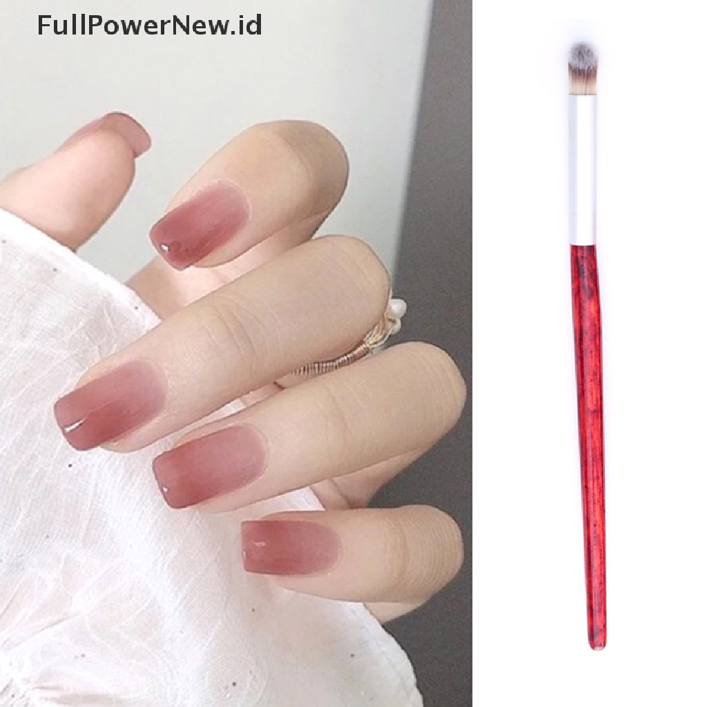 (Full) Brush Pen Nail Art UV Gel Gradasi Efek Ombre