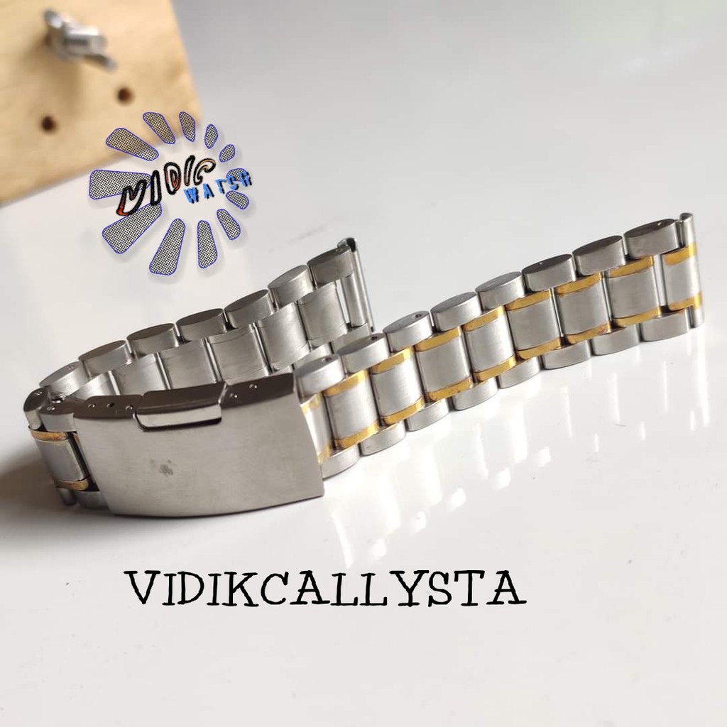 RANTAI JAM TANGAN STAINLESS STEEL SOLID 18MM KOMBINASI BAGUS 18 MM