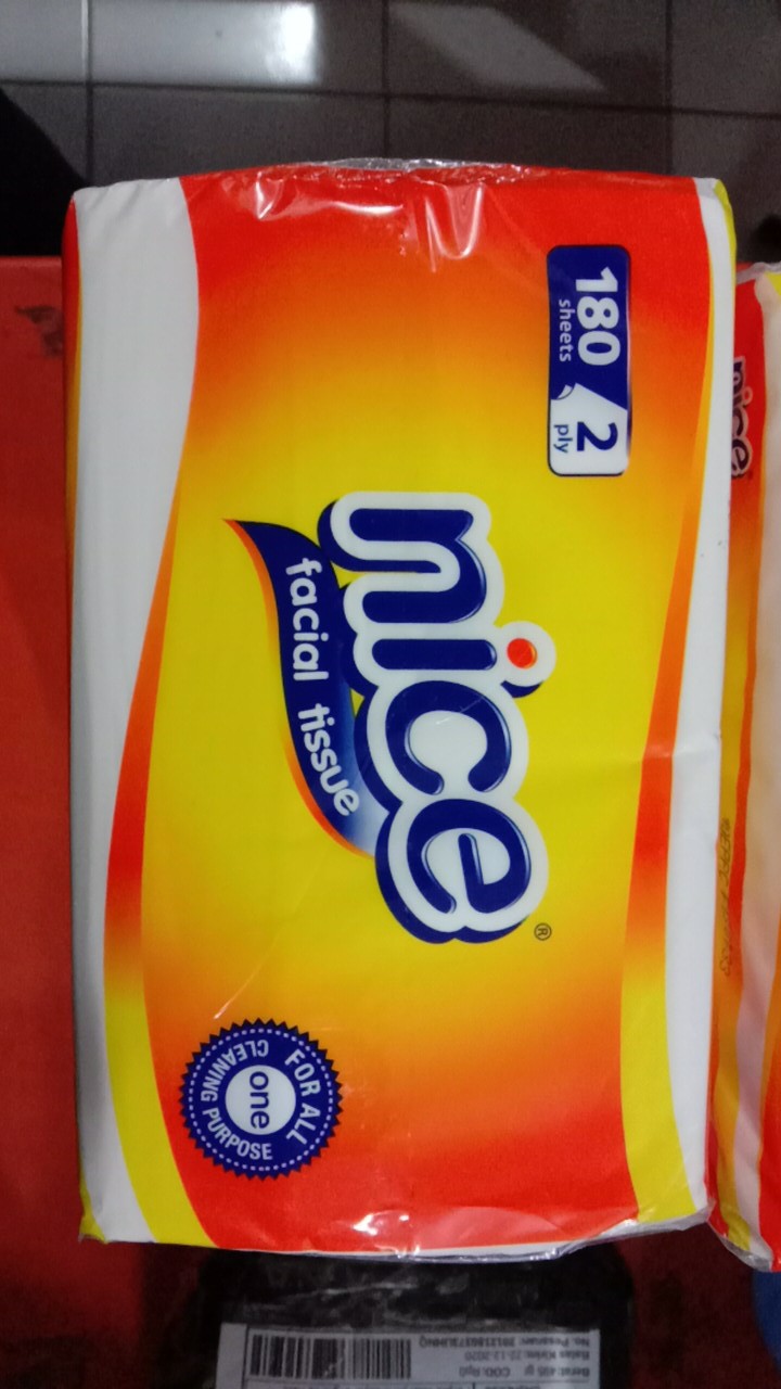 Tissue Nice Facial 180 Sheets Softpack Murah