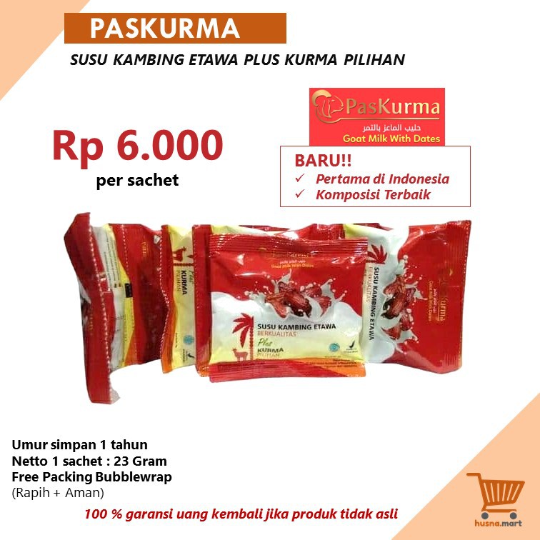 PASKURMA Susu Kambing Etawa Plus Kurma Premium - 1 Sachet [Eceran]