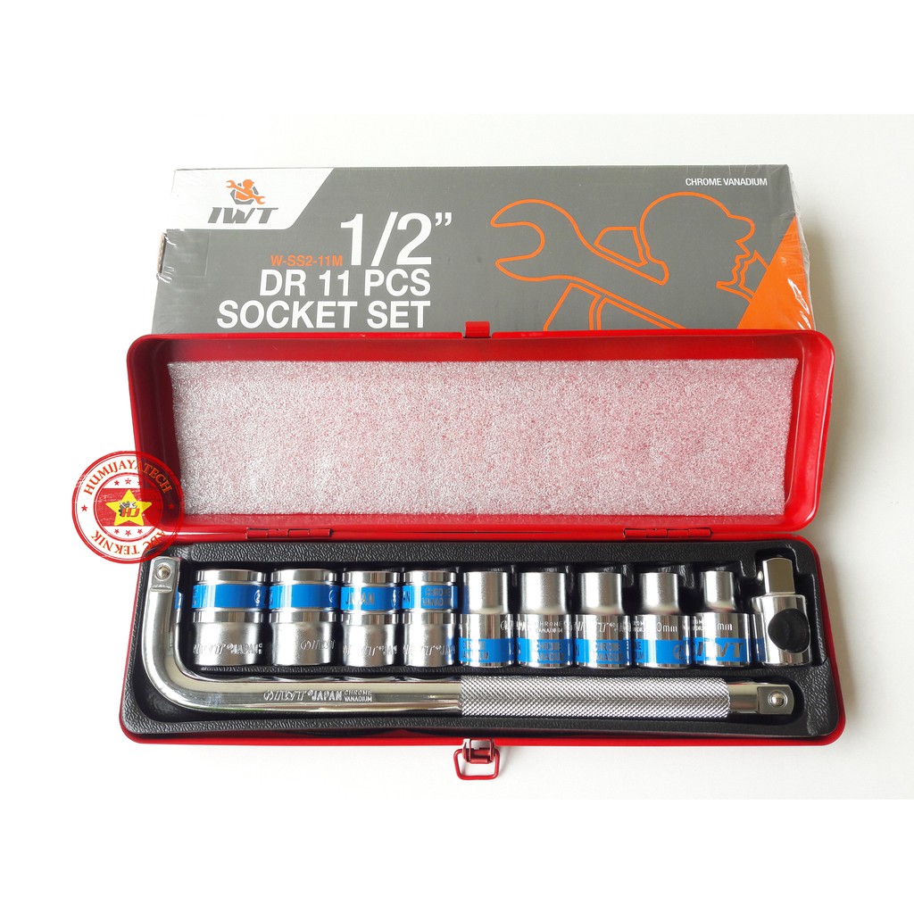 Kunci Sok Set 11 Pcs IWT Japan / Kunci Sok Set IWT Japan / Kunci Sok 11pcs