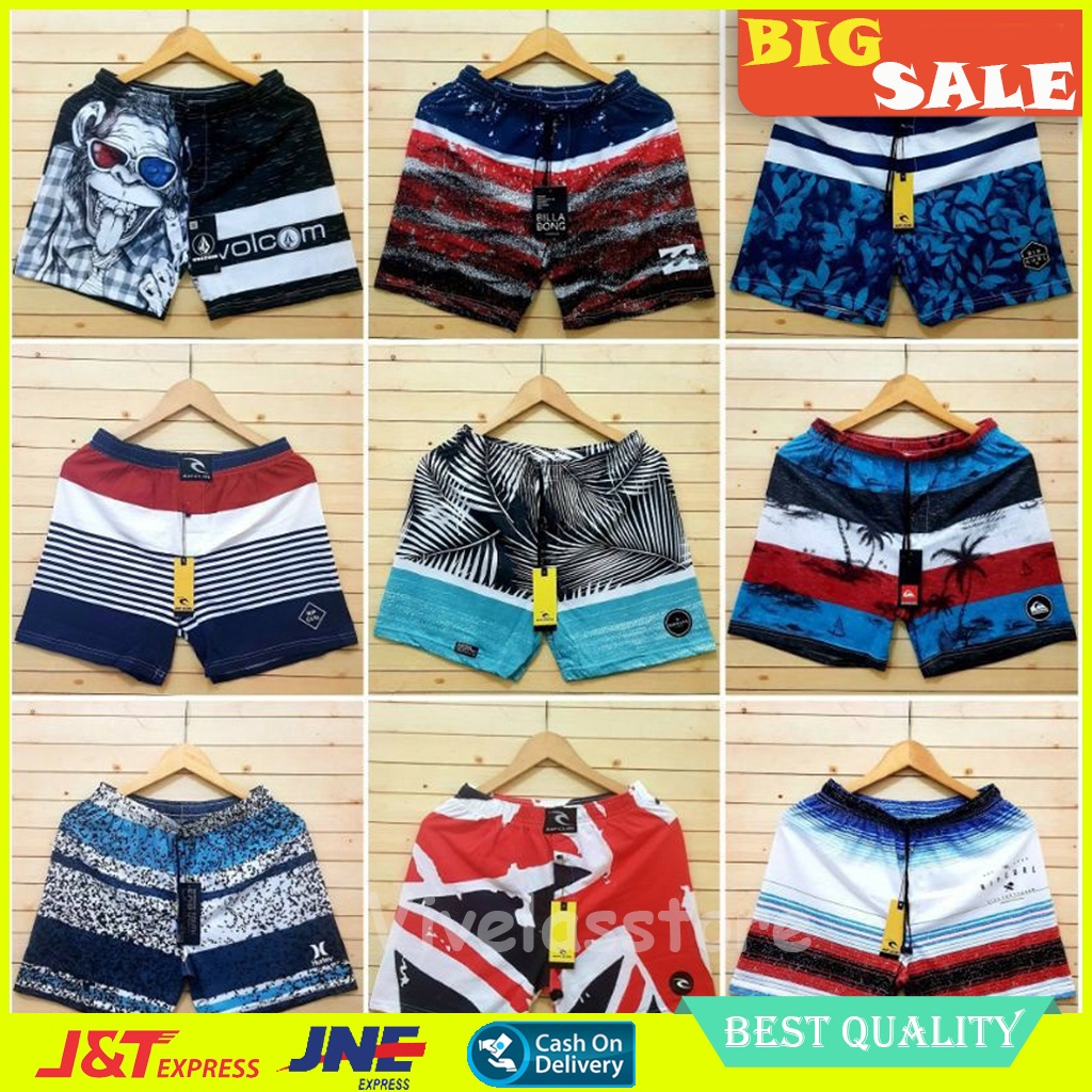 Celana Pendek Pria Kolor Boxer Bokser Surfing Distro Premium Renang Pantai Santai Pria Cowok Cewek Wanita Laki Cowo Perempuan Laki Laki Remaja Murah Terlaris Promo Bahan Katun Tebal