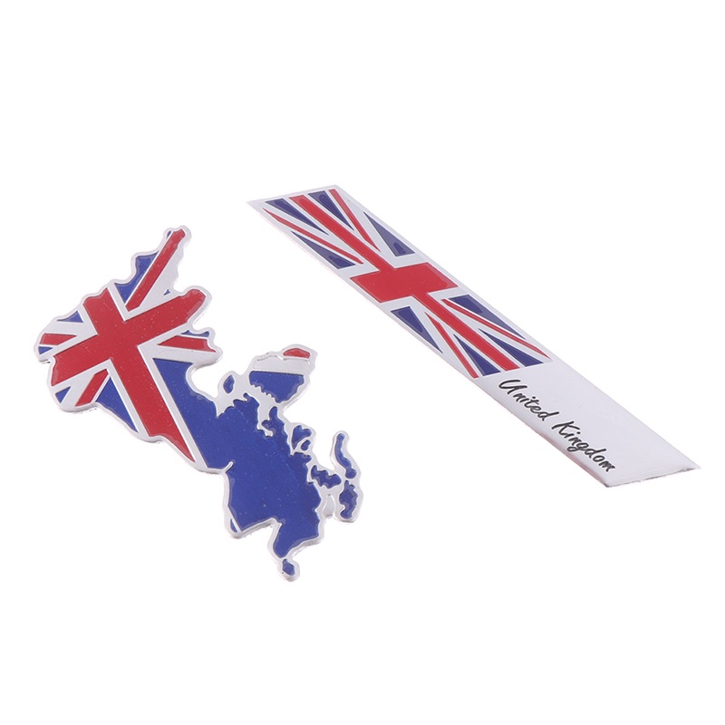 1pc Lencana logo Bendera Inggris Bahan alloy Untuk Dekorasi Mobil / Motor