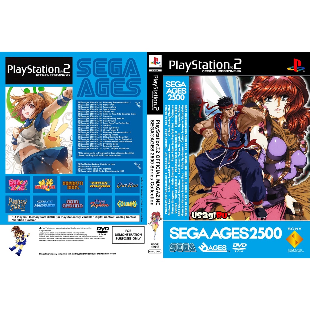 Kaset Ps2 Game Out run Sega Ages 2500