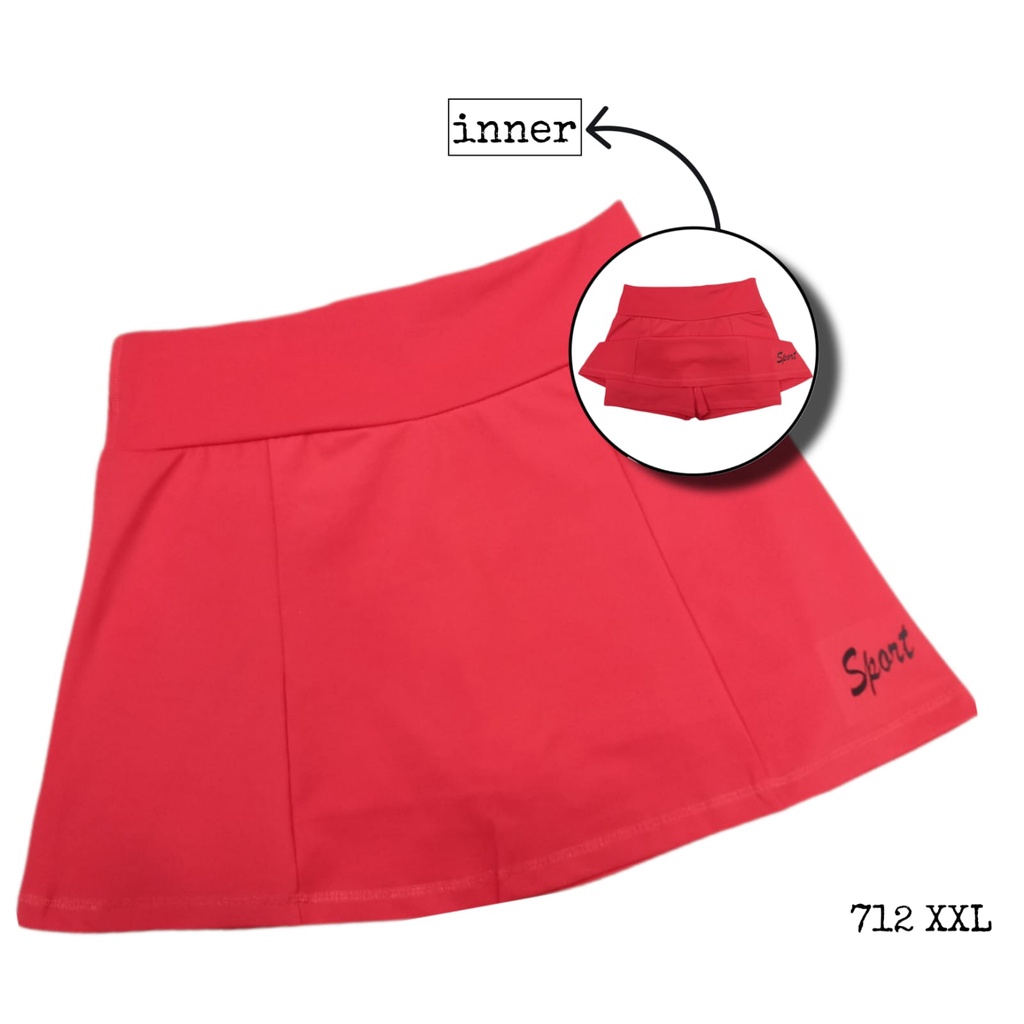 SPORT MINI SKIRT JUMBO/ROK SENAM JUMBO WANITA/ROK OLAHRAGA PENDEK JUMBO WANITA/ROK ZUMBA/ROK YOGA WANITA-RJ19
