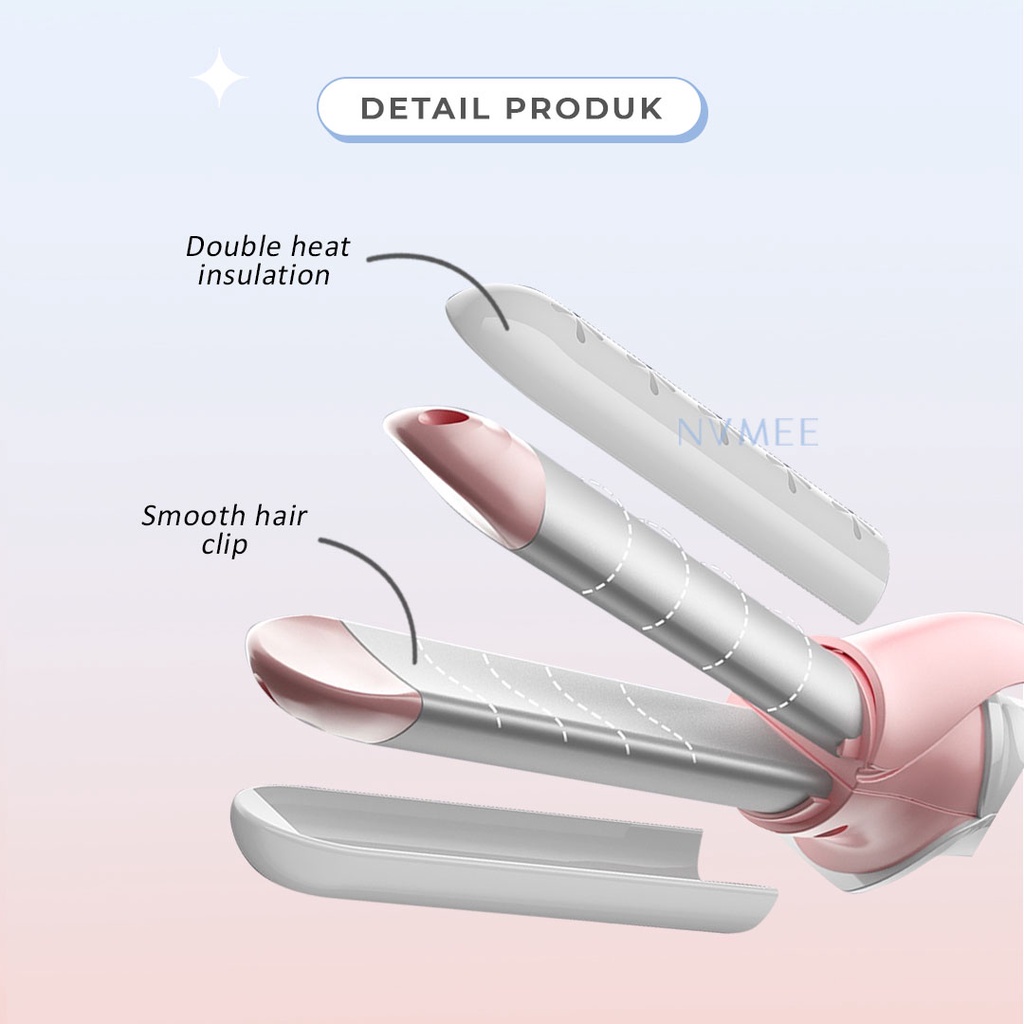 NVMEE - Catokan Pelurus Pengeriting Scorpio Hair Styler Bisa Dilipat