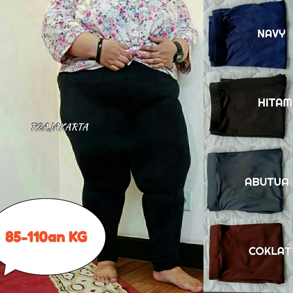 Promo Celana Leging Jersey Super Jumbo XXXL tebal polos