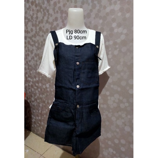 overall wanita inner and outer denim