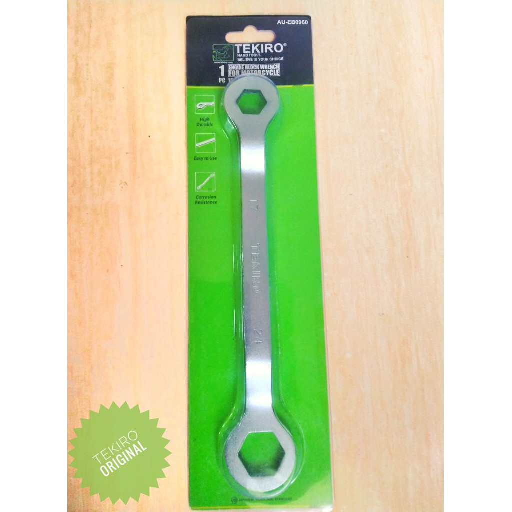 KUNCI TUTUP KLEP 17 - 24 TEKIRO Valve Wrench alat bengkel pembuka tutup klep