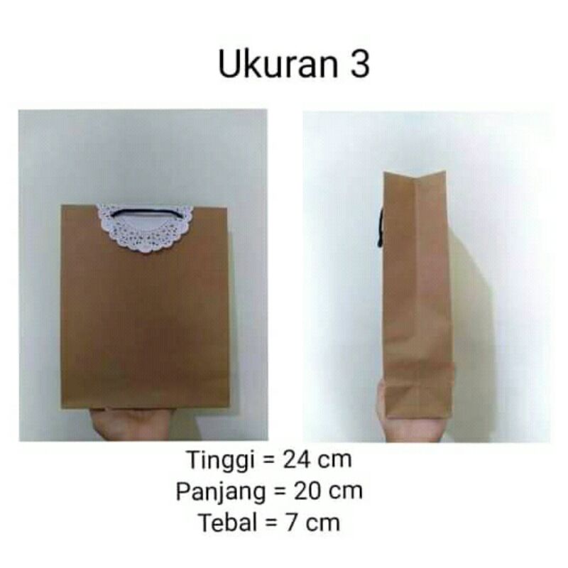 

Paper bag coklat/Tas kertas hajatan