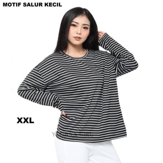 STEVI/ATASAN SALUR JUMBO BIG SIZE/BLOUSE STEVIE-REALPICT