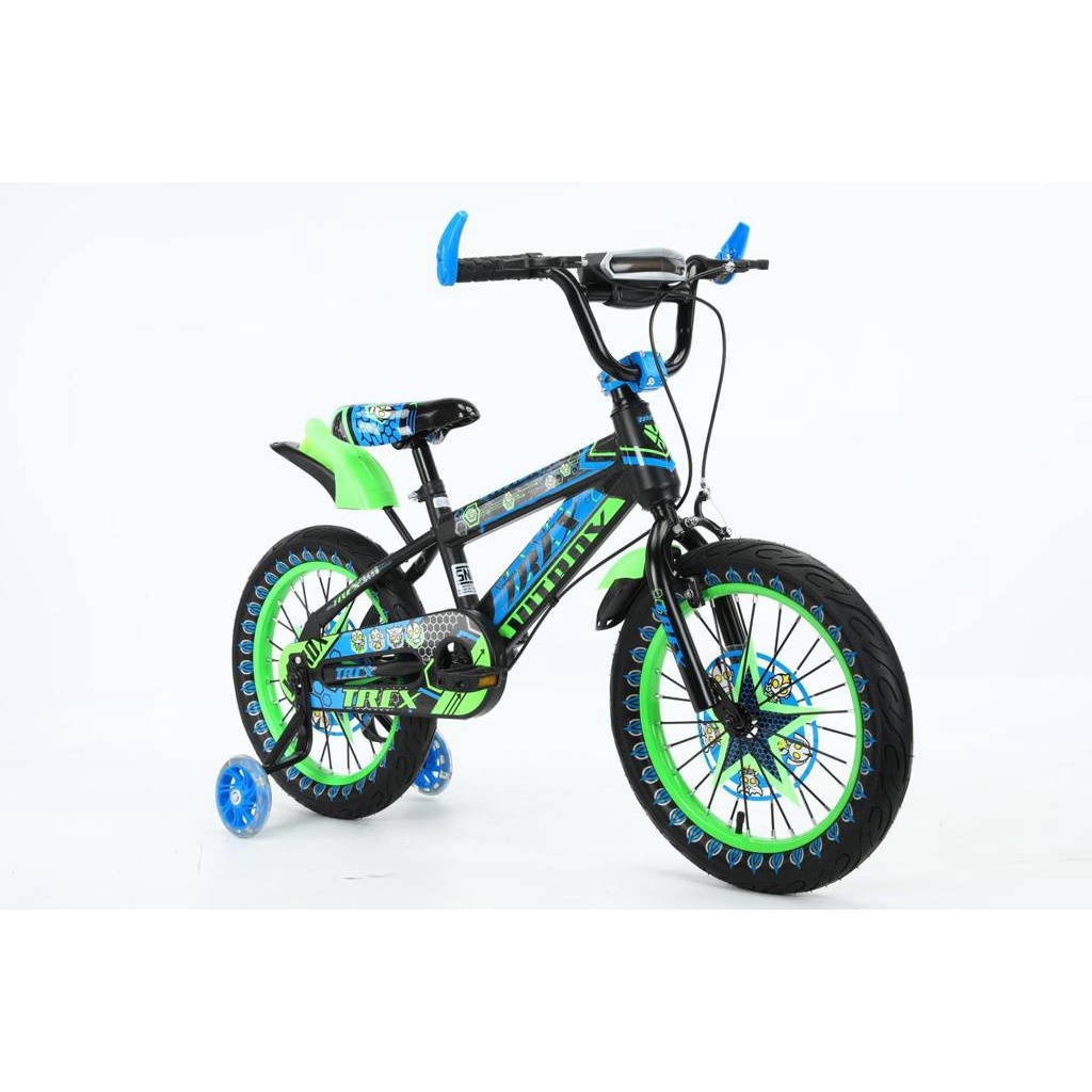 Sepeda BMX  Sepeda anak 16 18 Inch TREX VITROX Musik Lampu Ban Pompa Jumbo x bmx argos 868-5 musik lampu