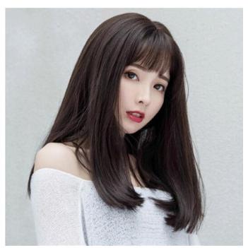 Wig Wanita Lurus Berponi - Rambut Wig Korea Berponi BS 1 Star Seller Termurah