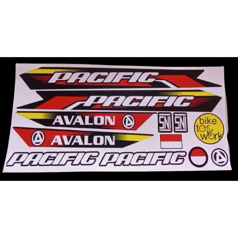 Jual Stiker Stripping Sepeda Custom Pacific Avalon Shopee Indonesia