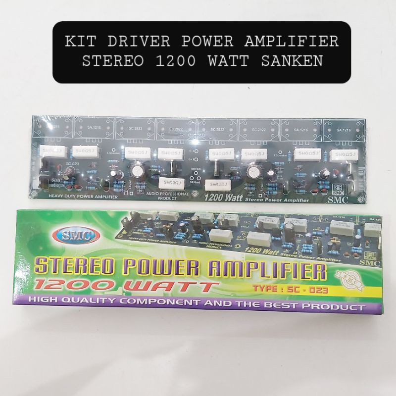 (BISA COD) Kit Driver Power Amplifier Stereo Sanken SMC 1200 Watt