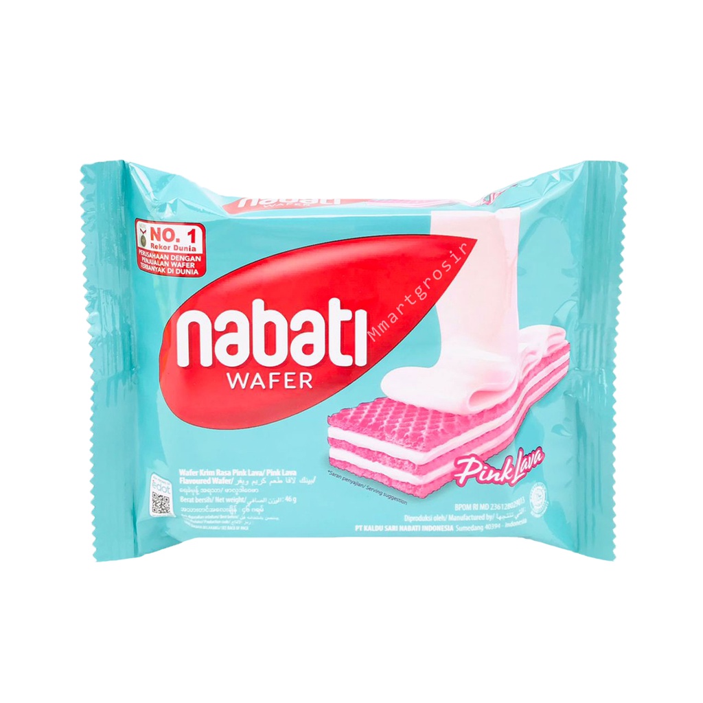 NABATI WAFER KRIM RASA PINK LAVA 39g