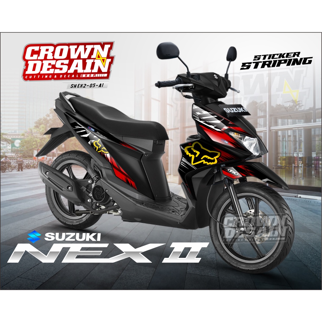 STRIPING SUZUKI NEX 2 - STICKER STRIPING SUZUKI NEX 2 STIKER LIS BODY MOTOR NEX 2