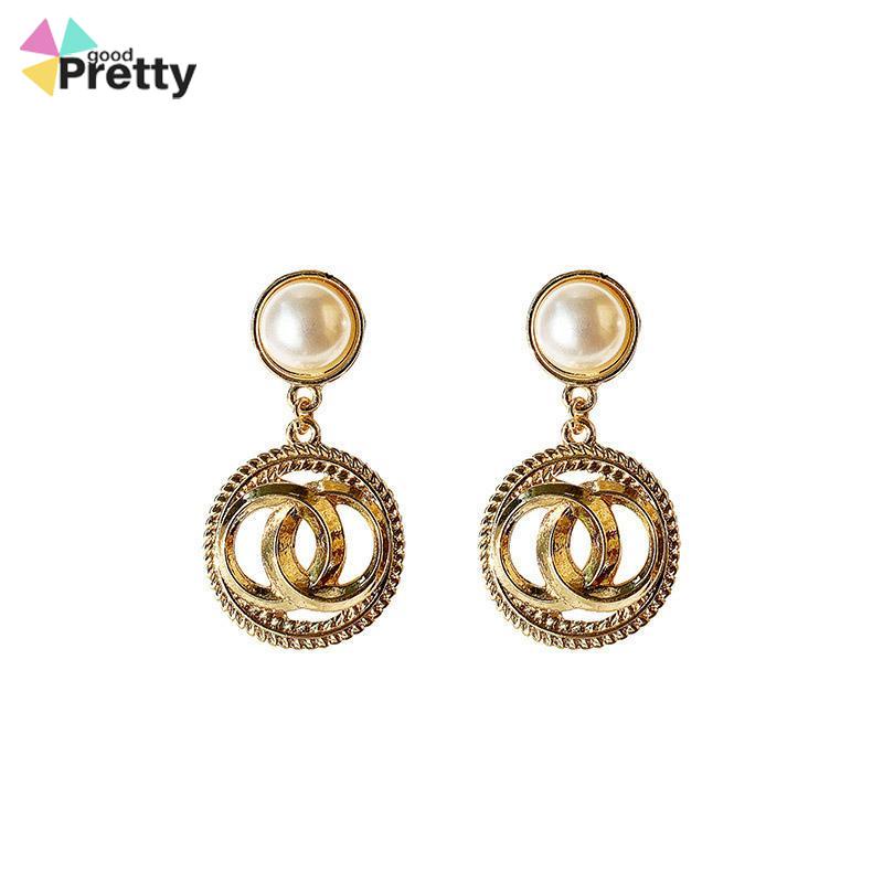 Anting-Anting Fashion Gaya Istana Anting-Anting Mutiara Anting-Anting Wanita Anting-Anting Kepribadian - PD