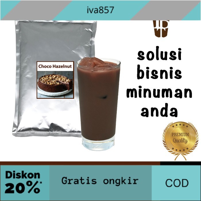 

PROMO Bahan Minuman Bubuk Choco Hazelnut Bubble Tea Drink Powder Bagus GRATIS ONGKIR