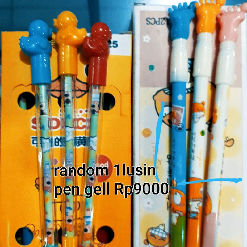 PEN GELL LUCU 12PCS