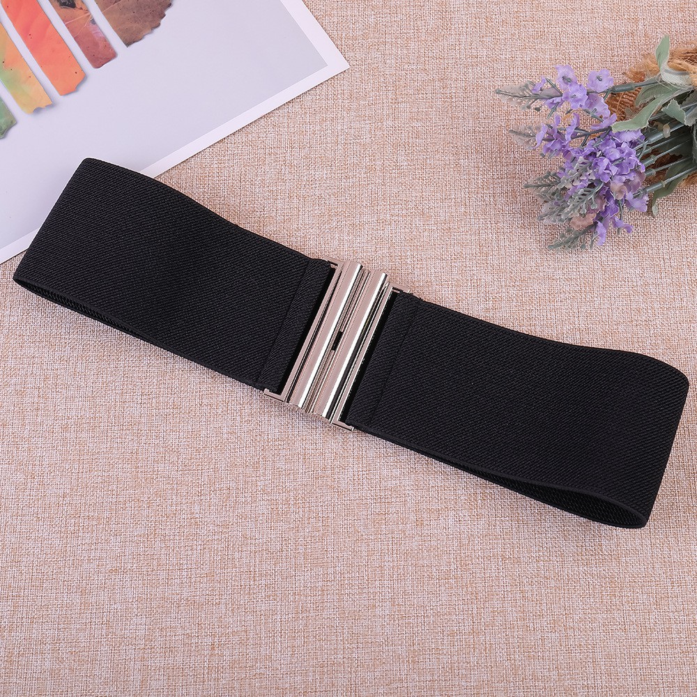 VENDI - Belt Wanita Lebar Karet Elastis Ikat Pinggang Wanita Simple Big Size &quot;Fence&quot;