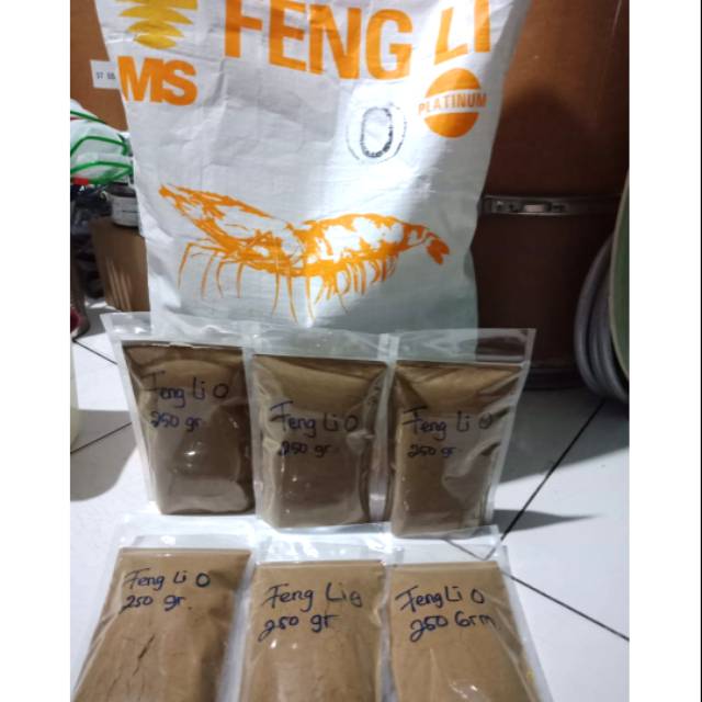 fengli feng li 0 250gr pakan bibit udang / lobster , burayak ikan, daphnia