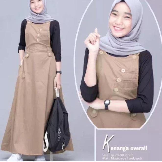 ABE.91139 ▪ Baju Wanita Remaja2022 Kekinian Viral KIRANA SET OVERALL / Overall Wanita2022 / Baju Kod
