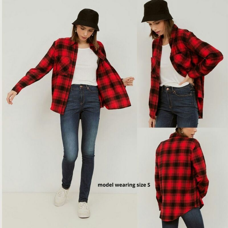 Kemeja Flanel Branded Express Ori dan New