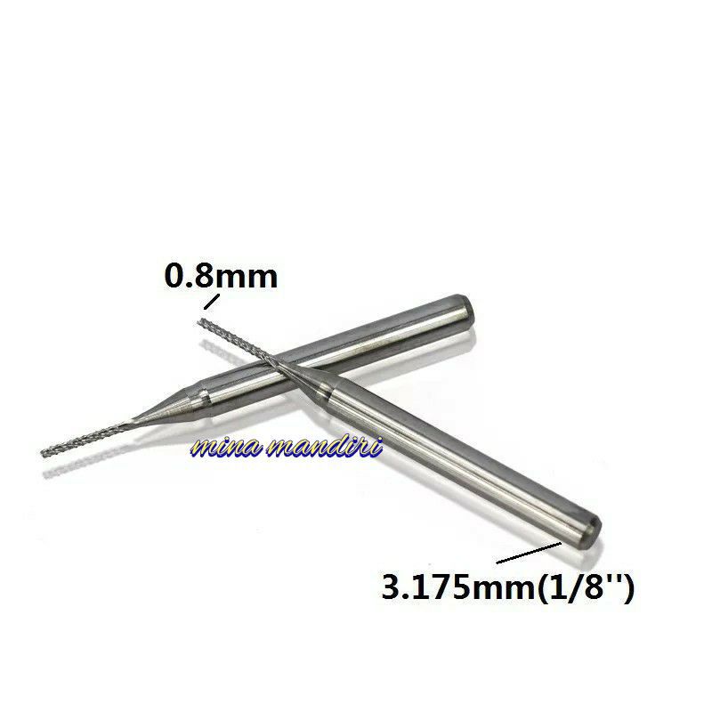 endmill engraving 0.8mm endmill bits cnc 0.8mm tungsten carbide baru