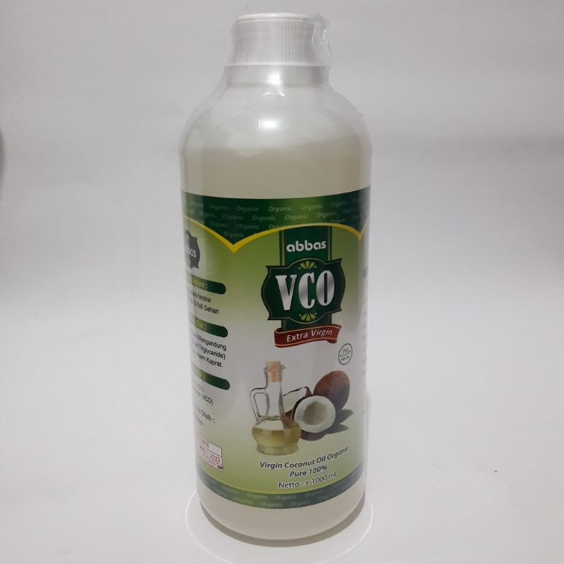 

VCO Extra Virgin ORGANIC abbas 1000ML/Minyak kelapa murni VCO