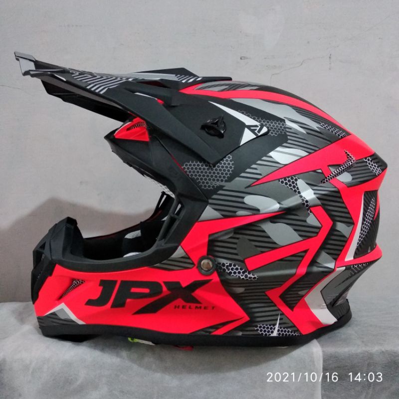 Helm JPX Cross Original X35 F1 Pro Red Fluorescent