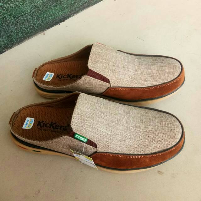 Sandal slide kain levis combinasi selop kain levis combinasi nyaman dipakai