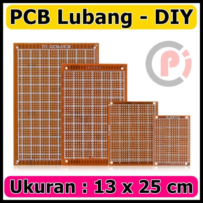 PCB Bolong Lubang DIY Satu Sisi 13x25 cm 130mm x 250mm