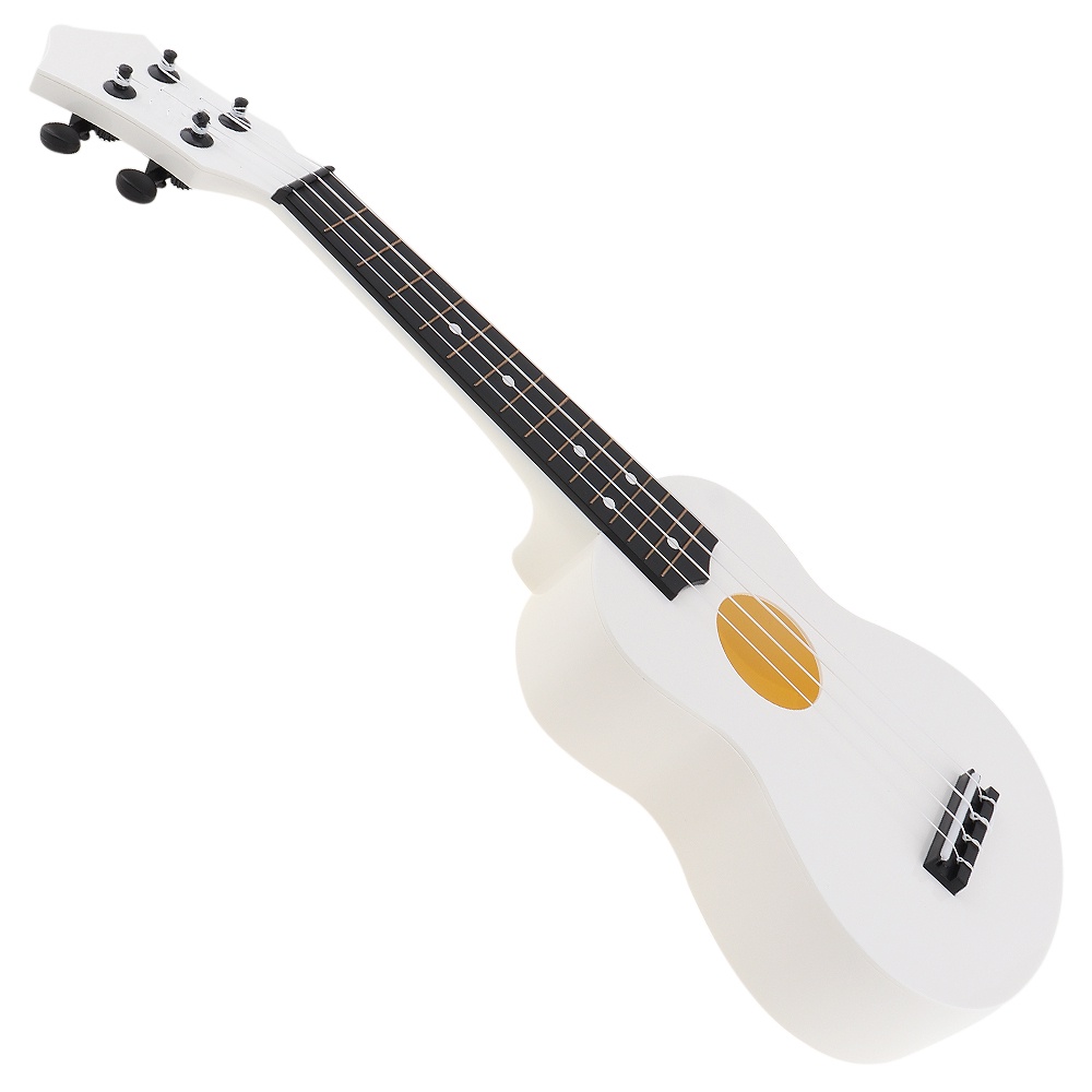 Gitar Ukulele Soprano Hawaii 4 Senar Ukuran 21 Inci Dengan Pick Untuk Anak / Pemula