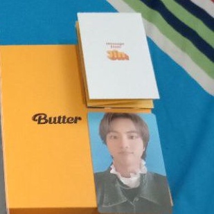 photocard , massage card jin butter ver cream