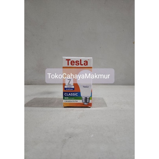 Lampu LED Bohlam Classic 7w 7watt Tesla Cahaya Putih Hemat Energy