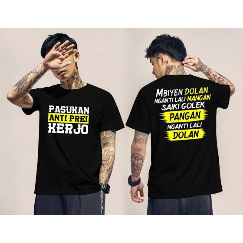 KAOS PASUKAN ANTI PREI KERJO | BAJU KERJA KERJO WORK DISTRO