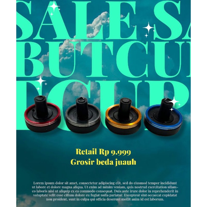 But cup joran / gimbal / penutup bawah joran